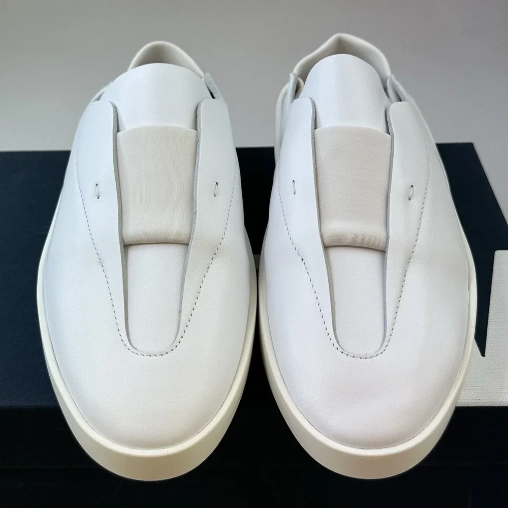 Wolf & Shepherd Cruise Ace White Men's Sz 6.5 Women's Sz 8 Italian Leather